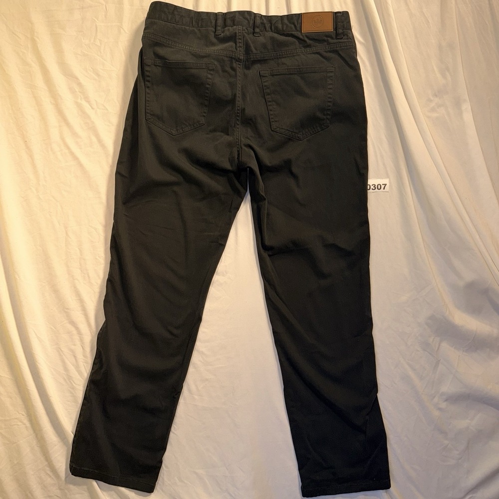 Peter Millar 5 Pocket Black Pants Men's Size 35x30 - Picture 5 of 6